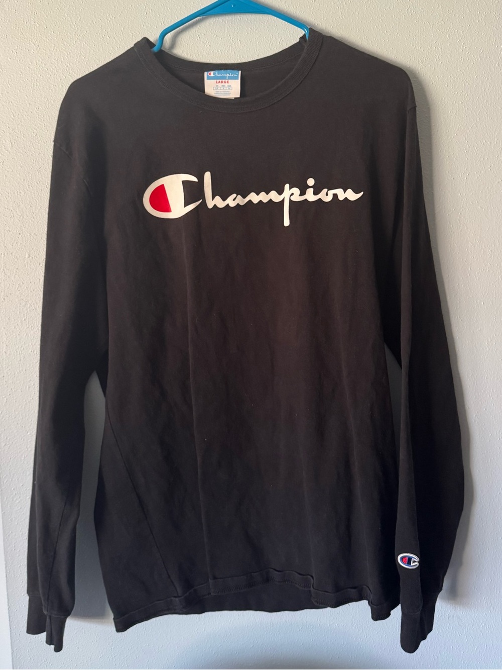 Champion Black Crewneck Tee